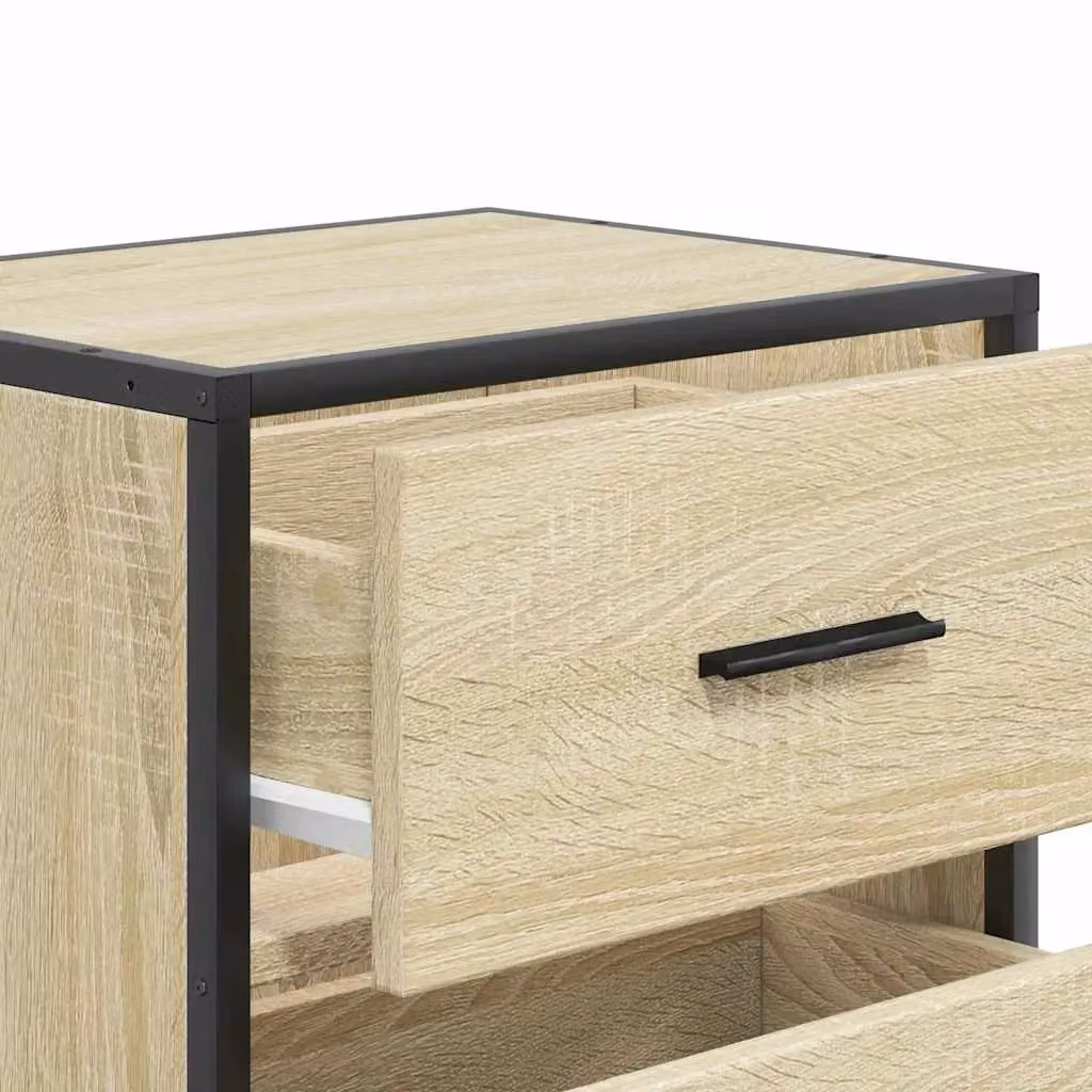 Berkfield Home Wall-mounted Bedside Cabinet in Sonoma Oak Brown, W: 40 cm, D: 31 cm, H: 39.5 cm – 6