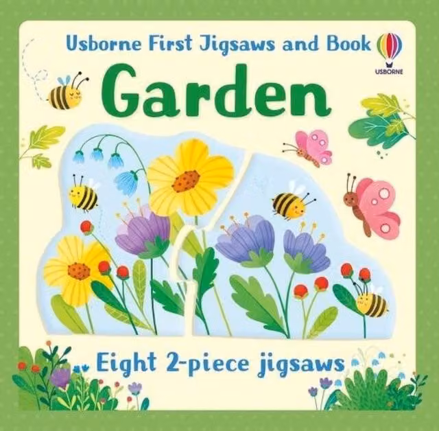 Usborne First Jigsaws and Book Garden by Matthew Oldham, Multicolour Paperback