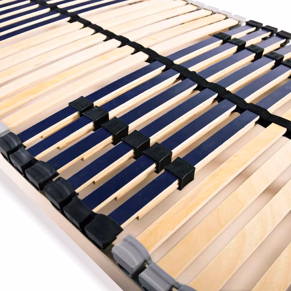 Berkfield Home 7-Zone Slatted Bed Base with 42 Beech and Birch Slats, Brown, W: 80 cm, L: 200 cm – 3