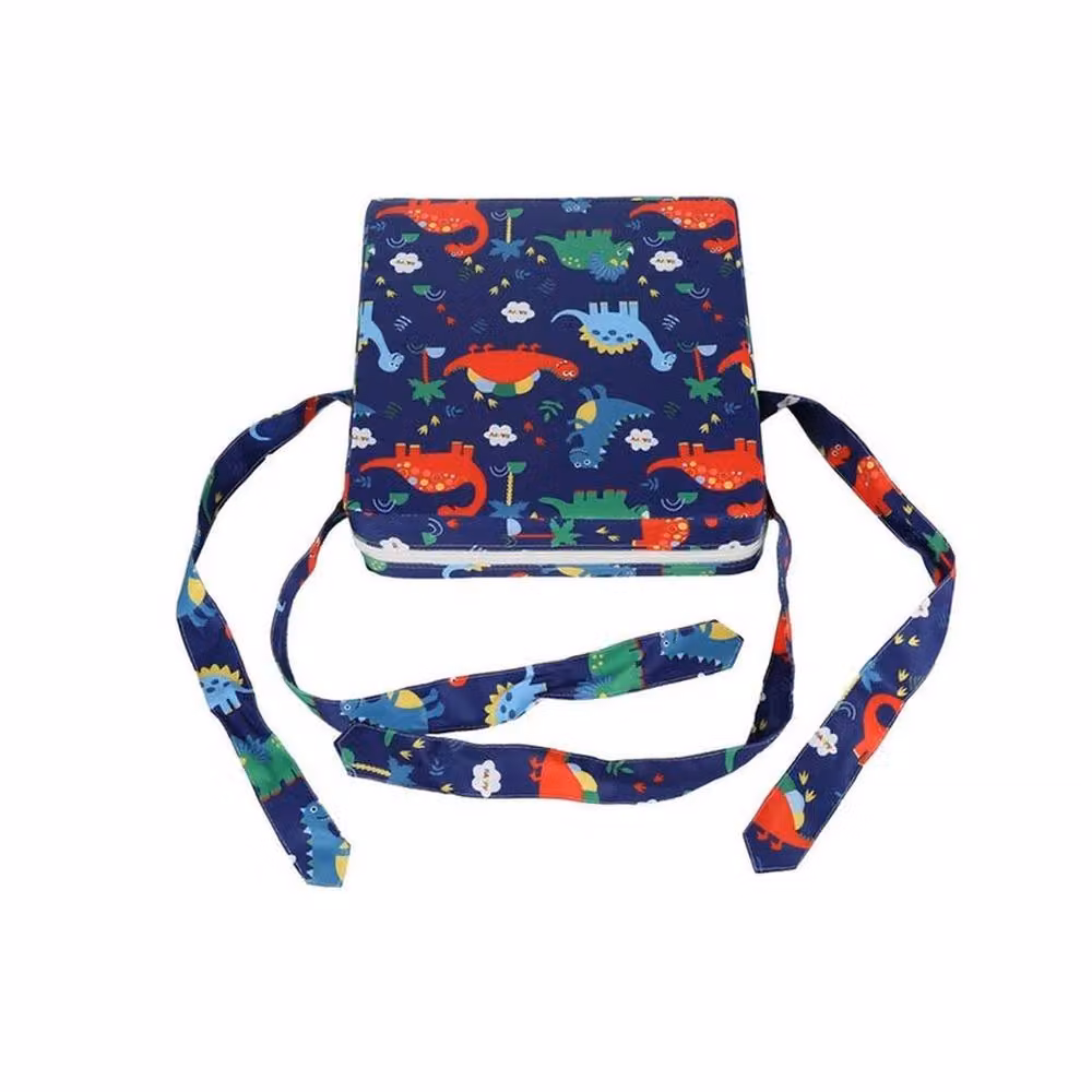 SPETLEK Dinosaur Highchair Seat Cushion with Removable Cover, Blue and White, W: 100 cm x D: 190 cm – 4