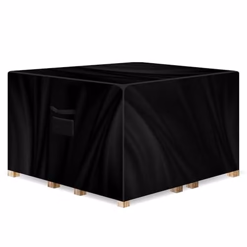 Gracious Gardens Waterproof Square Outdoor Patio Sofa Cover, Black, W/D/H: 150 x 150 x 75 cm – 1