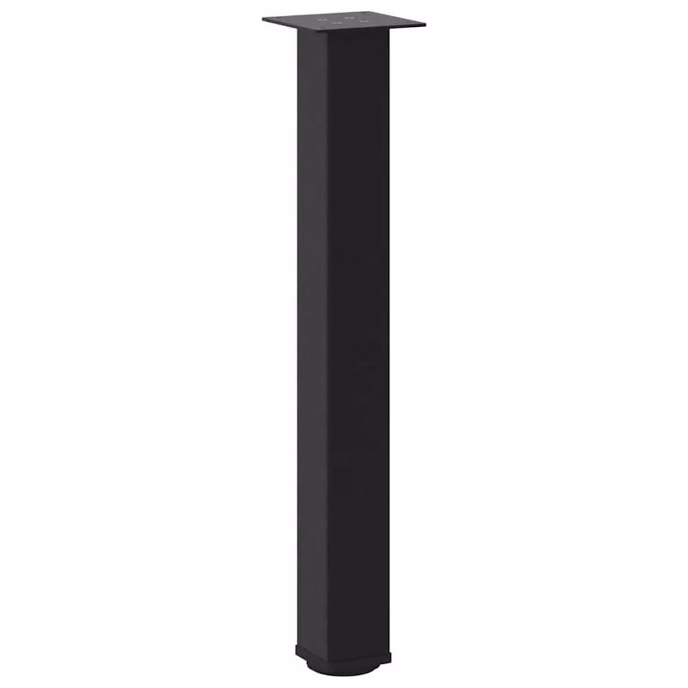 Berkfield Home Steel Coffee Table Legs, 4 Pieces, Black Matt, Height: 73 cm – 3
