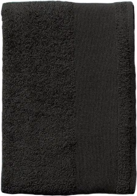 SOL'S Bayside 50 Cotton Terrycloth Hand Towel in Grey with Hanging Loop