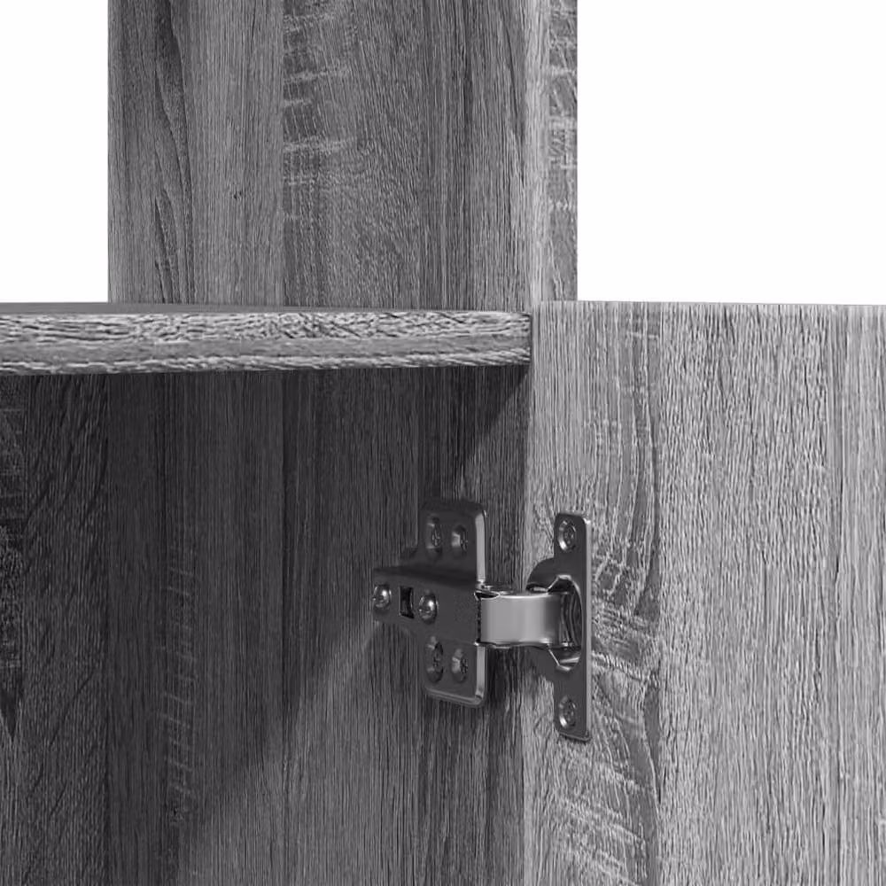 Berkfield Home Grey Sonoma Highboard in Engineered Wood, W/D/H: 92 x 33 x 180 cm – 4