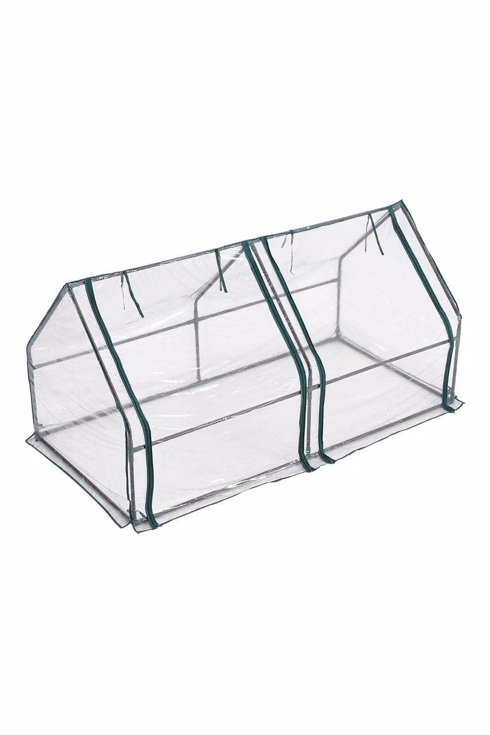 H&O Direct Metal Outdoor Greenhouse with Window Opening in Transparent, W/D/H: 90 x 90 x 90 cm – 2