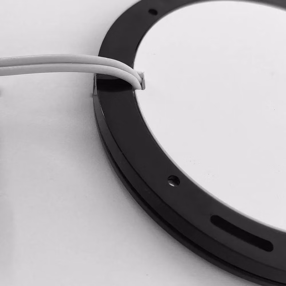 Loops Matt Black Ultra-Slim Round Under Cabinet Kitchen LED Light and Driver Kit with Natural White Diffused Light – 4