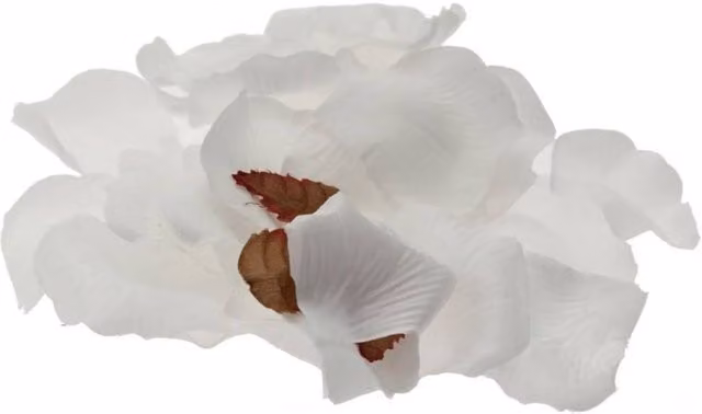 KDMD White Silk Artificial Rose Petals 3 Pack for Weddings and Parties