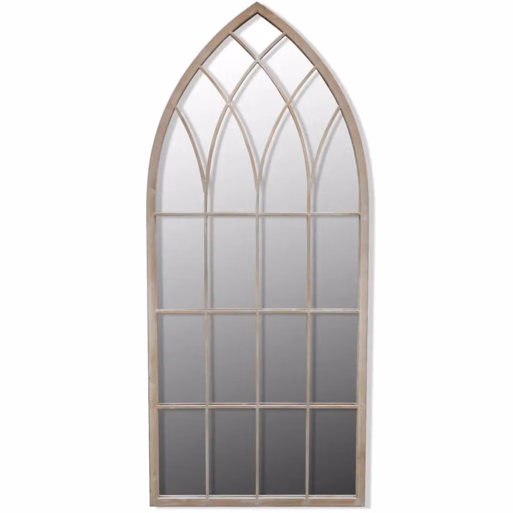 Berkfield Home Vintage Gothic Arch Garden Mirror in Silver, W: 50 cm, H: 115 cm – 2