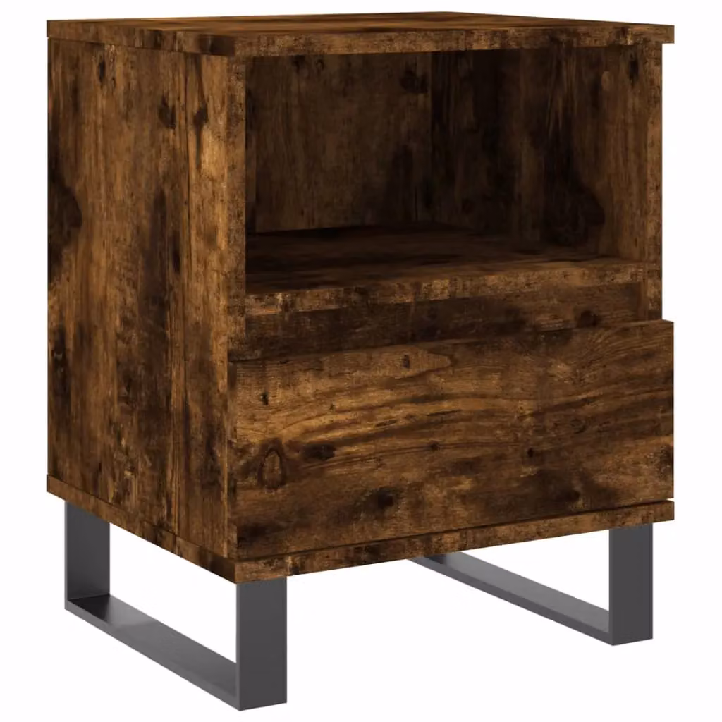 Berkfield Home Smoked Oak Bedside Cabinet in Brown, W/D/H: 40 x 35 x 50 cm – 2