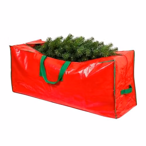 Shatchi Christmas Tree Storage Bag, Red, W/D/H: 52 x 40 x 40 cm