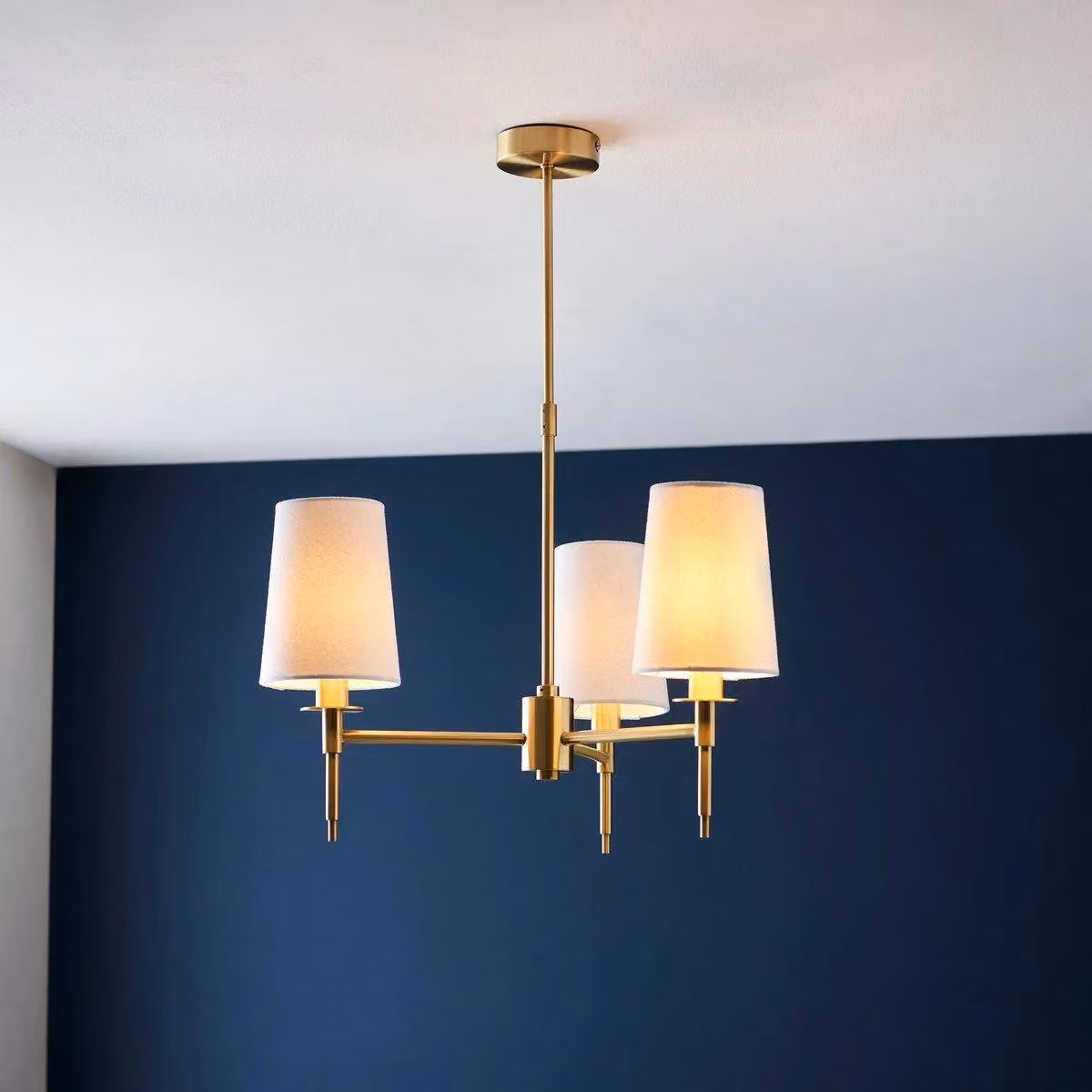 Netlighting FLORENCE Dimmable 3 Light Multi Arm Pendant Ceiling Lamp in Yellow and White – 2