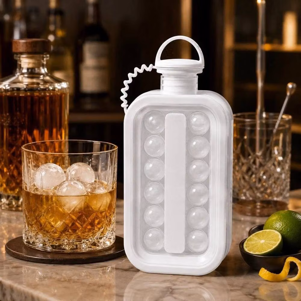 EONLION Silicone Ice Ball Maker and Ice Tray, White – 3
