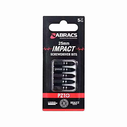 Abracs IPZ25005 Impact S/D Bit, PZ2, 50mm, Black S2 Steel