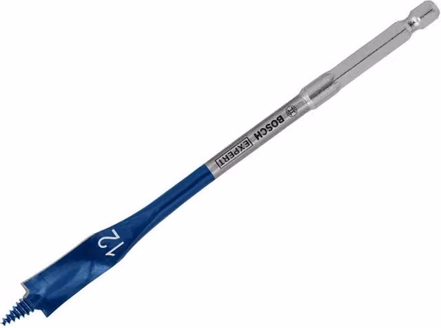Bosch EXPERT Self Cut Speed Spade Wood Drill Bit, Blue, 12 mm x 152 mm