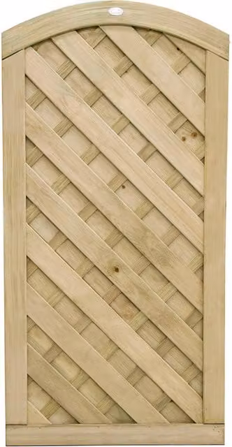 Europa Dome Gate in Forest Brown Wood