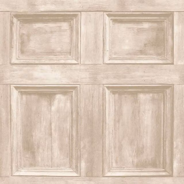 Fine Décor Geometric Wood Panel Wallpaper in Beige