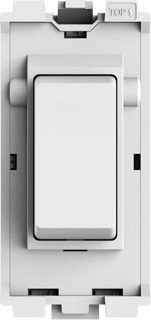 ENER-J 1 Gang Wireless Kinetic Grid Switch BG Compatible in White