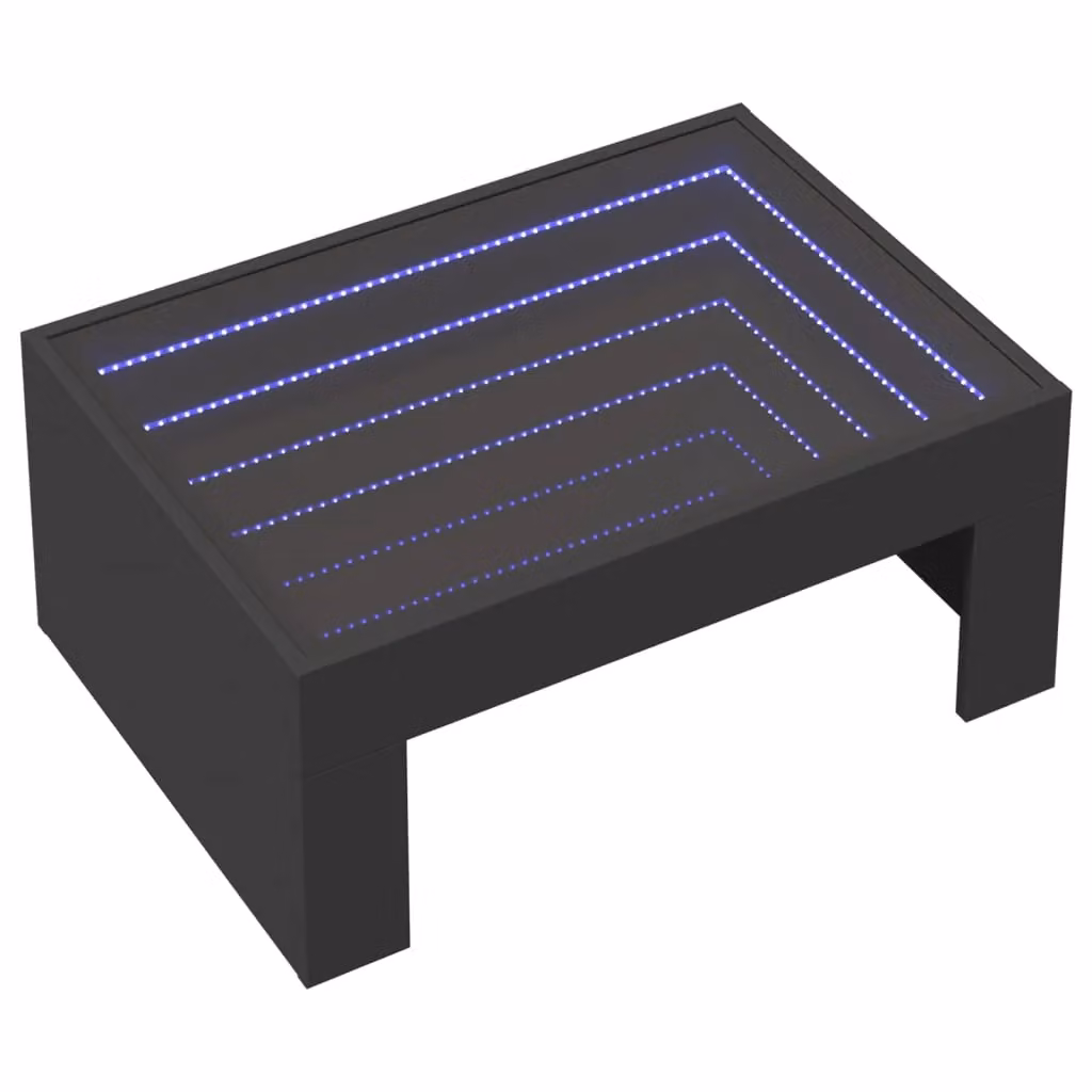 Berkfield Home Infinity LED Coffee Table in Black, W/D/H: 70 x 50 x 30 cm – 3