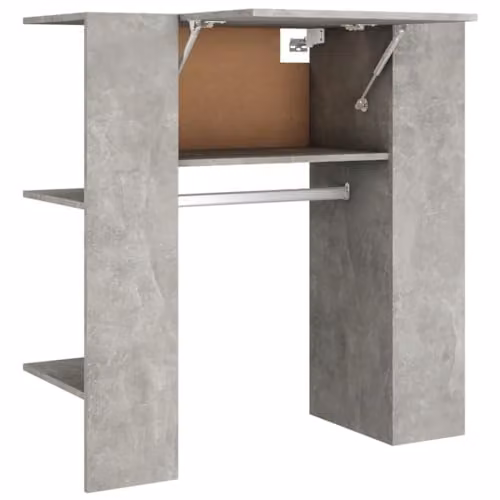 vidaXL Modern Hallway Cabinet in Concrete Grey, W/D/H: 97.5 x 37 x 99 cm – 1