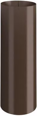 Lindab Galvanised Steel Sliding Downpipe, 100mm, Brown