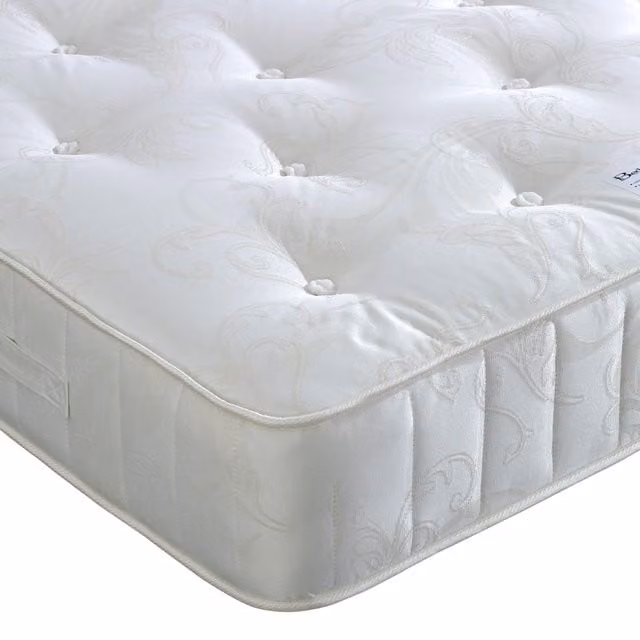 Bedmaster Berrington 1200 Pocket Sprung Natural Mattress in White, W/D/H: 120 x 200 cm