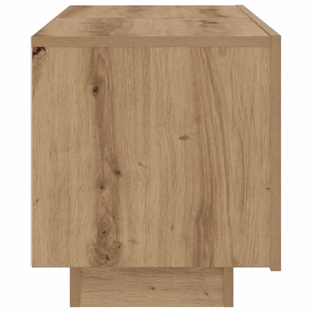 Berkfield Home Artisan Oak Bedside Cabinet in Brown, W/D/H: 100 x 35 x 40 cm – 2
