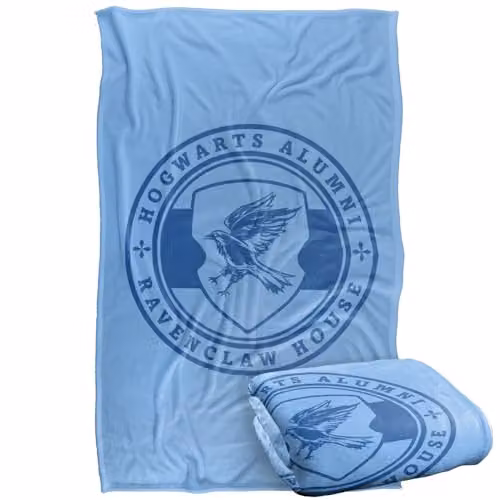 Warner Bros. Harry Potter Ravenclaw House Badge Super Soft Fleece Throw Blanket, Multicolour, W: 91.44 cm, H: 147 cm – 1