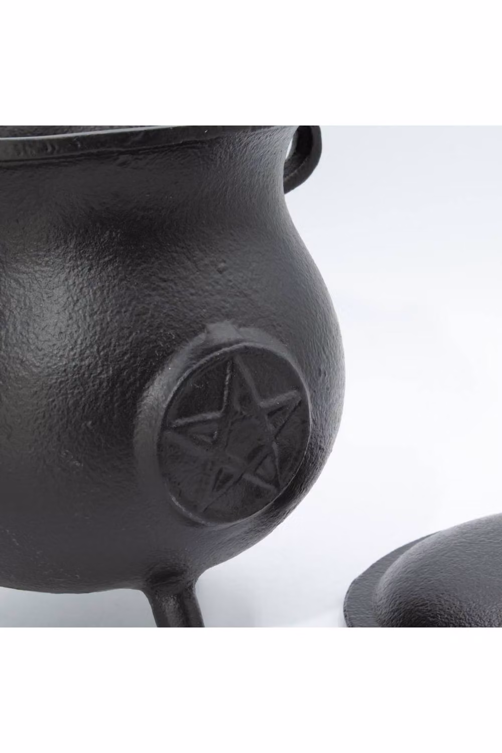 KDMD Extra Large Cast Iron Pentagram Cauldron Incense Burner in Black, W/D/H: 23 x 18 x 18 cm – 4