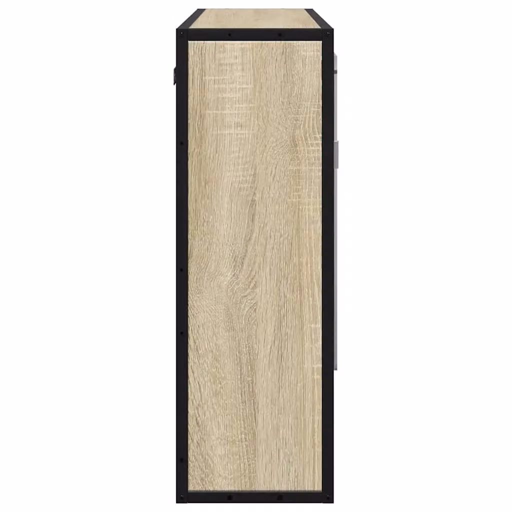 Berkfield Home Sonoma Oak Bathroom Mirror Cabinet, Brown, W: 65 cm, D: 20 cm, H: 60 cm – 4