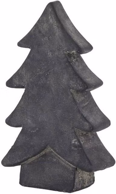 Lemon Pavilion Furniture and Decor Amalfi Medium Ceramic Christmas Tree in Grey, W14 x D14 x H24 cm – 1