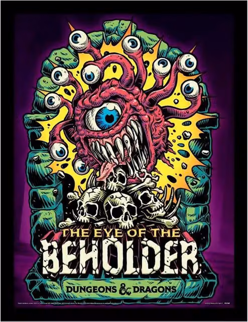 Dungeons & Dragons Beholder Multicolour Graphic Paper Poster