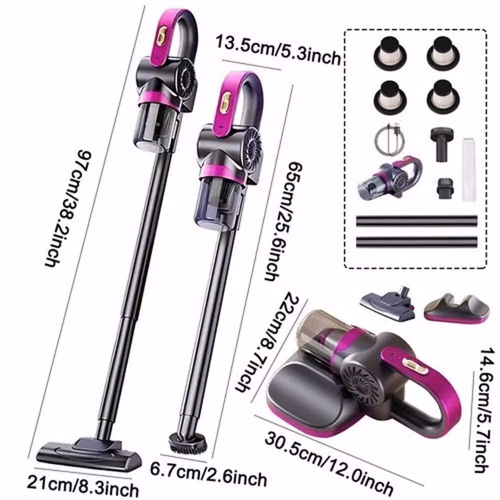 PAWNORA 4-in-1 Cordless Handheld Stick Vacuum Cleaner in Purple, Bagless with Washable Filter for Carpet, Floor and Pet Hair – 2