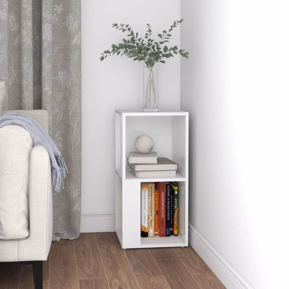 Berkfield Home Corner Cabinet in White, W/D/H: 33 x 33 x 67 cm – 2