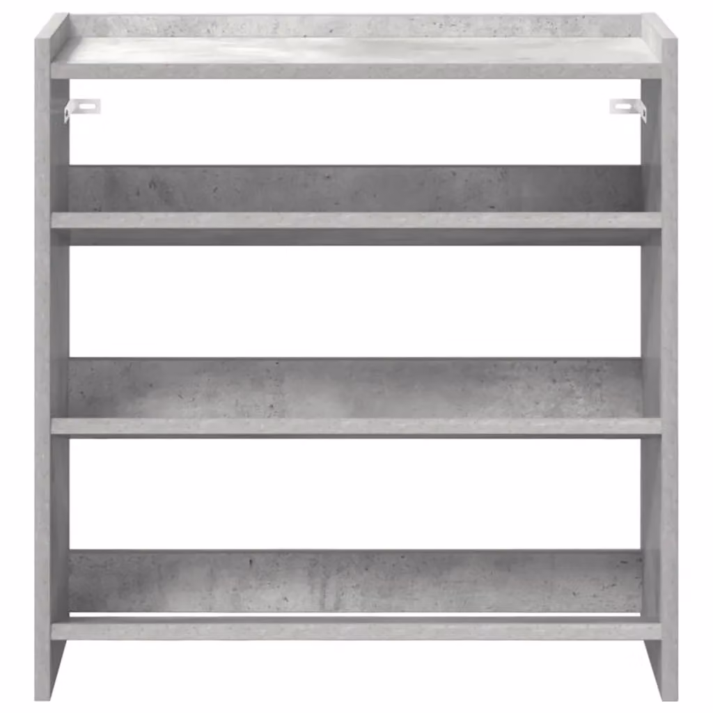 Berkfield Home Shoe Rack in Concrete Grey, W/D/H: 60 x 25 x 62 cm – 3