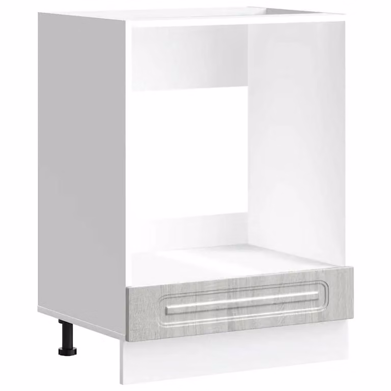 Berkfield Home Kalmar Freestanding Appliance Housing Unit in Grey Glossy Engineered Wood