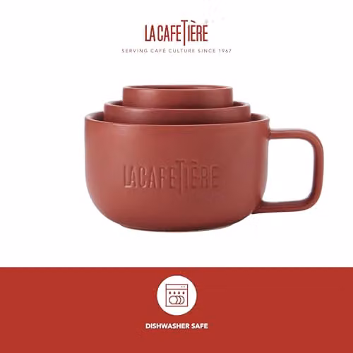 La Cafetiere 3pc Family Mug Set, Red, 380ml, 200ml and 100ml – 2
