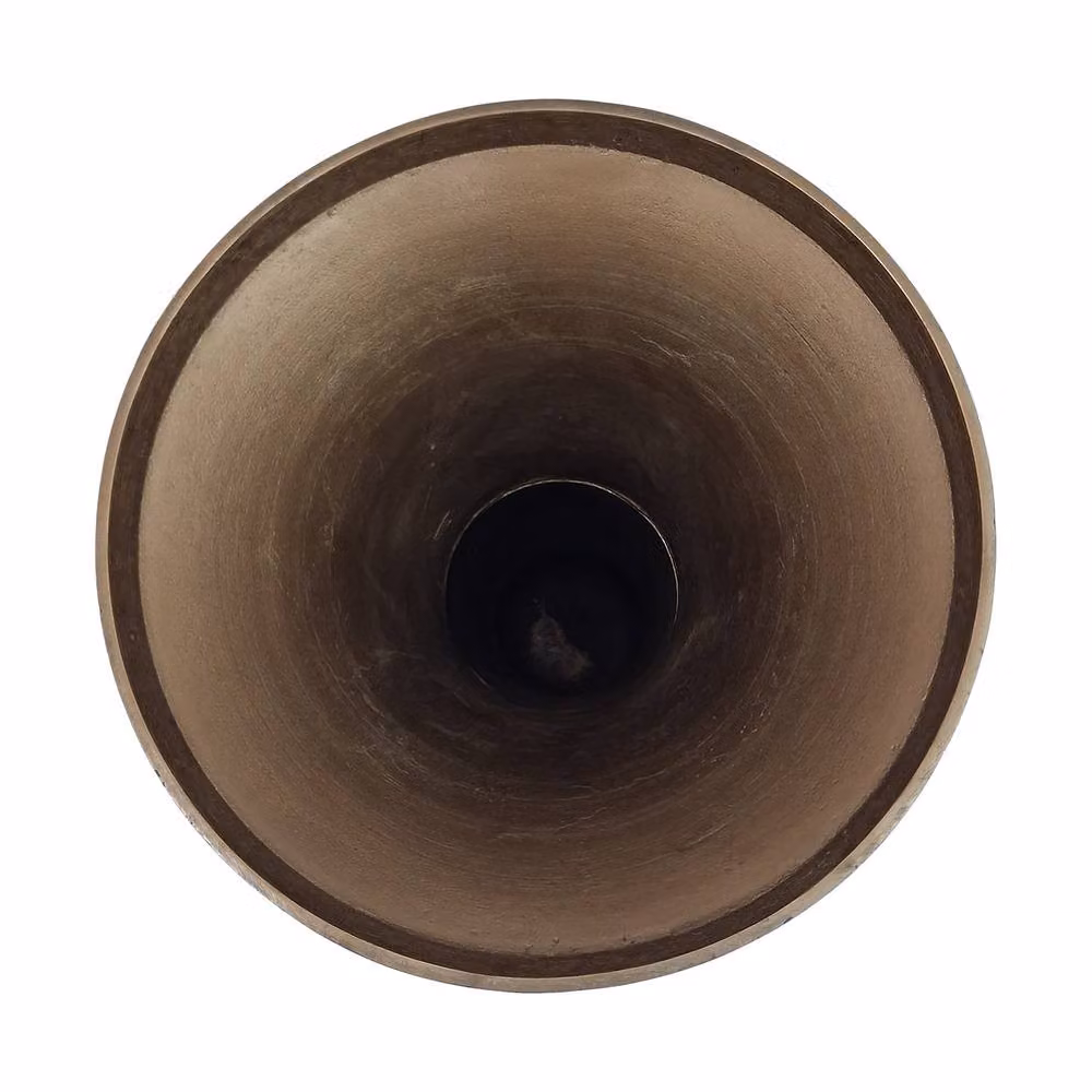 Libra Interiors Brockley Round Metal Planter in Bronze, Height: 100 cm, Diameter: 32 cm – 2