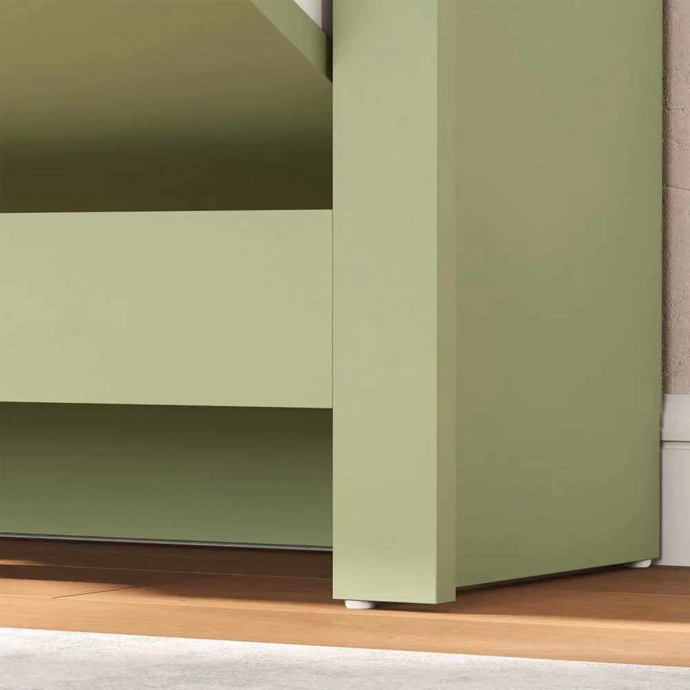 Wyld Haus Slim Green Shoe Cabinet with 2 Tilting Compartments, W/D/H: 80 x 26 x 72 cm – 5