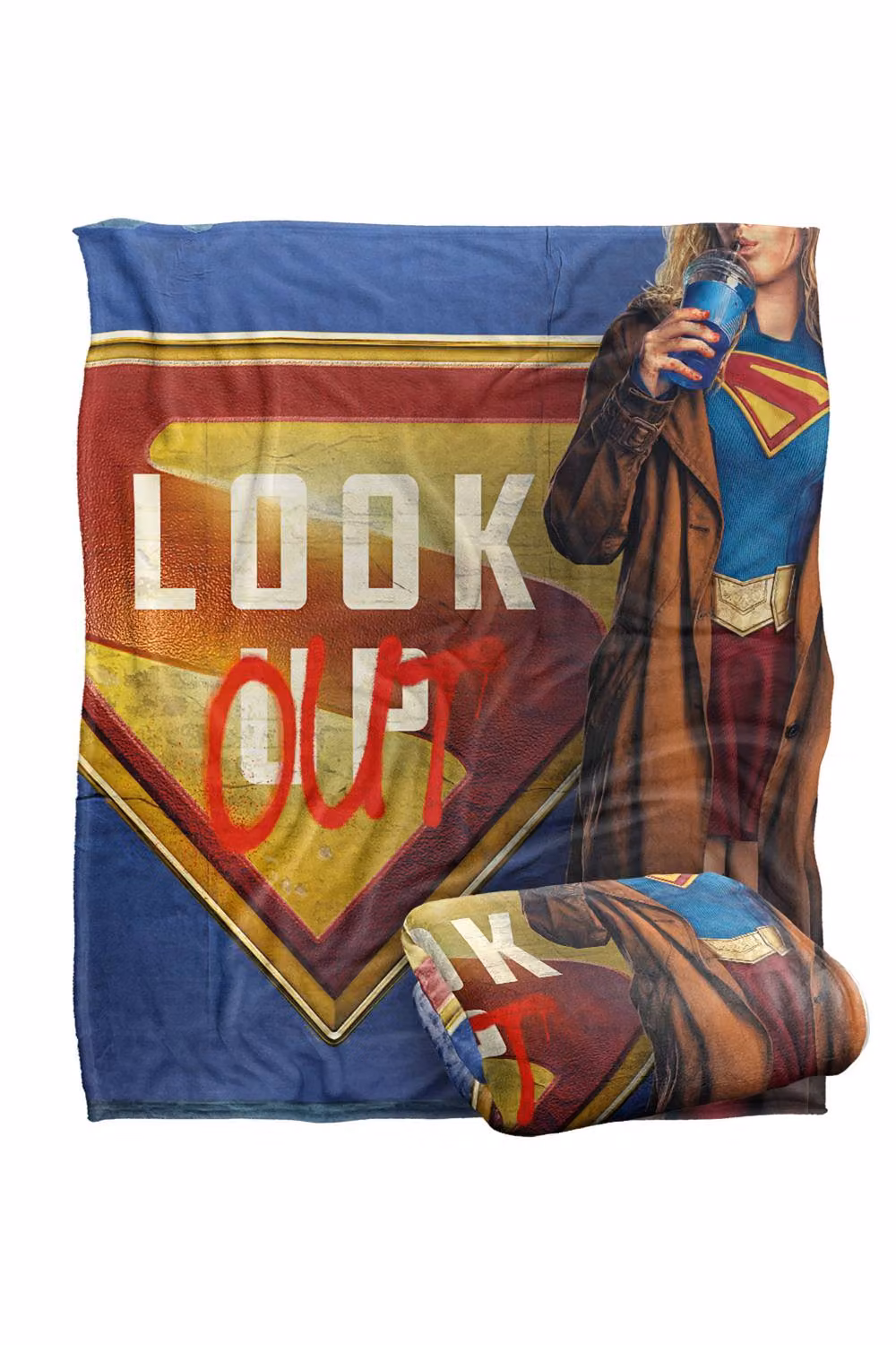 Warner Bros. Supergirl 2026 Vertical Poster Super Soft Fluffy Polyester Throw Blanket in Multicolour, Large – 2