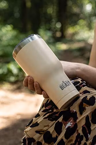 Greens Steel Beast Tumbler in Beige Sand, 900 ml Vacuum Insulated Stainless Steel Mug with Lid – 2