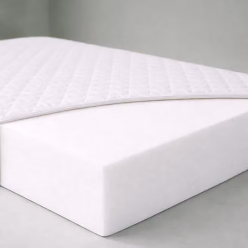Opulent Home Comfort Foam Baby Cot Bed Mattress with Waterproof Removable Cover, White, W/D/H: 140 x 70 x 13.5 cm