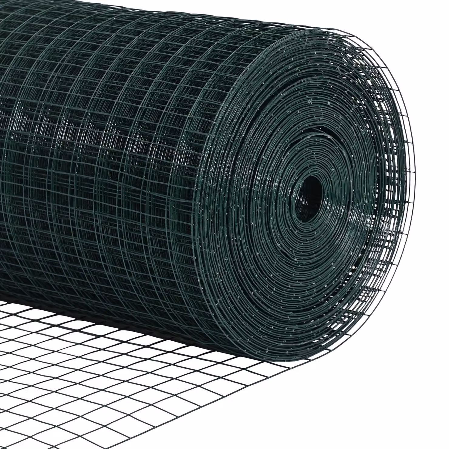 Berkfield Home Green PVC Coated Steel Single-Bar Welded Wire Fence – 5