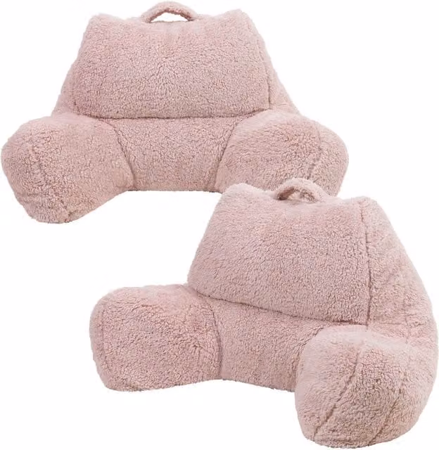 ICON Cuddle Cushion Set of 2, Pink Fleece Berber