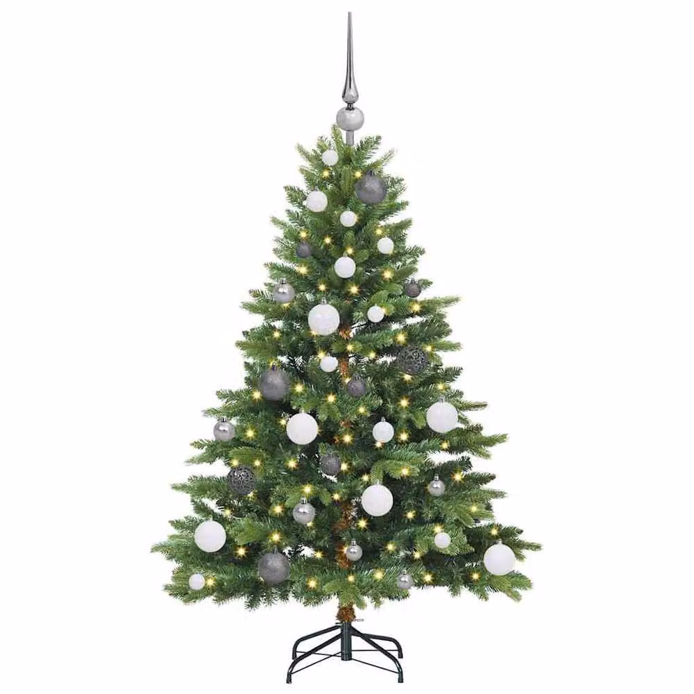 Berkfield Home Artificial Green Christmas Tree with 150 LEDs, Height: 120 cm – 3
