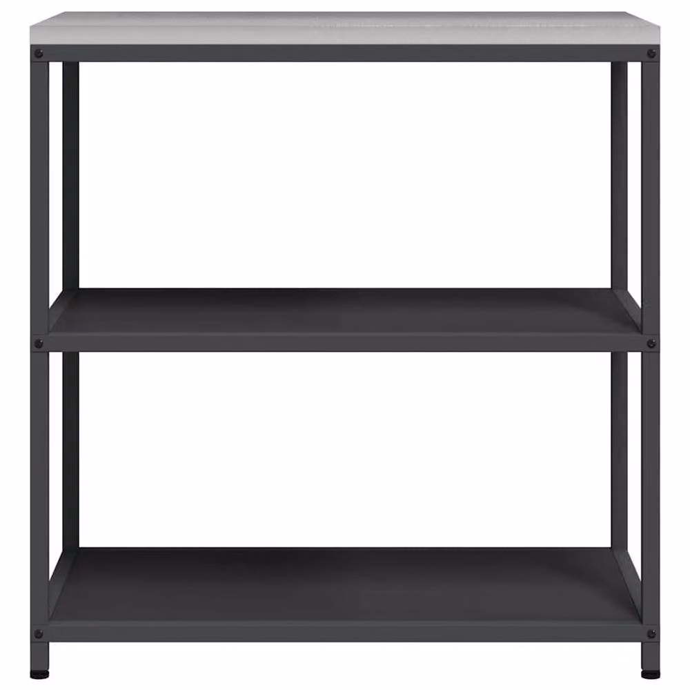 Berkfield Home Black Matt Steel Kitchen Storage Shelf – 5