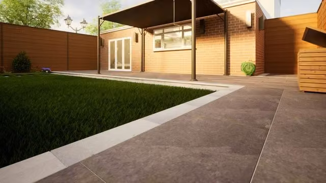 PBSL Group Kandla Grey Presealed Sandstone Paving, W: 60.0 cm, D: 29.0 cm, H: 2.2 cm