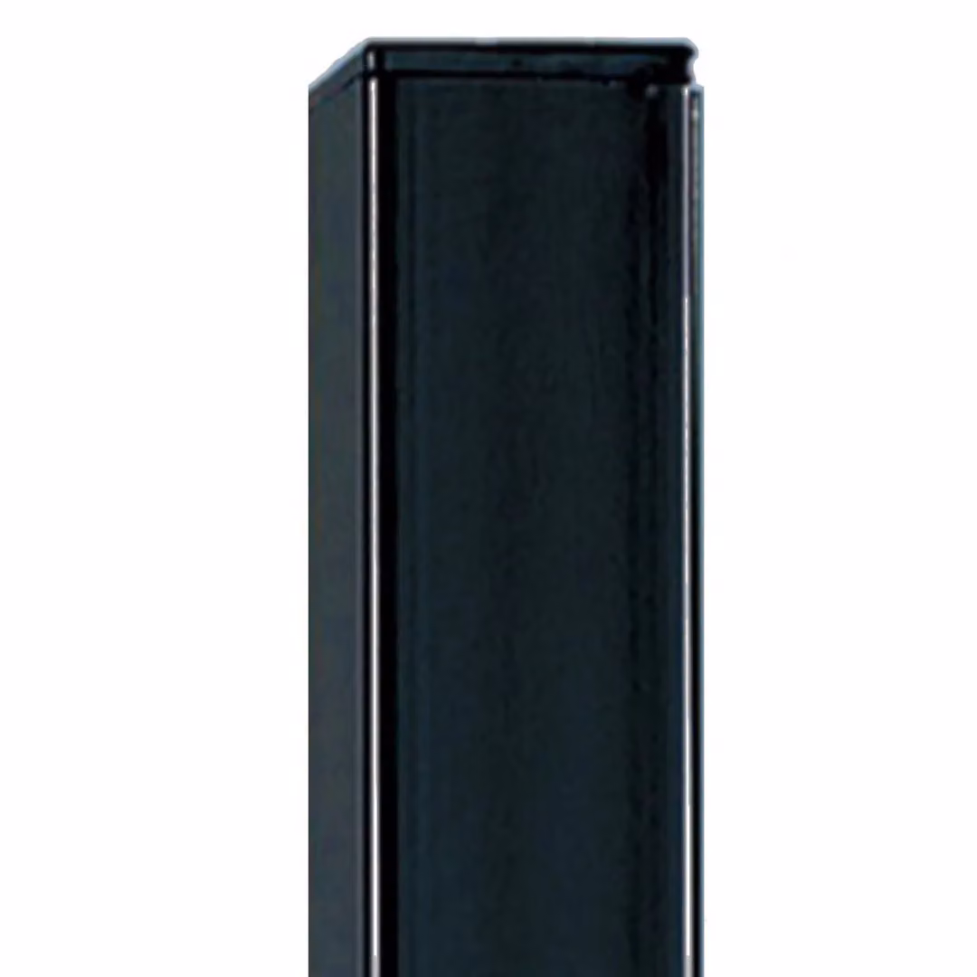 Burbage Iron Craft Square Flat Top Bolt-Down Post in Black Steel, W: 5.0 cm, D: 5.0 cm, H: 50.0 cm – 2