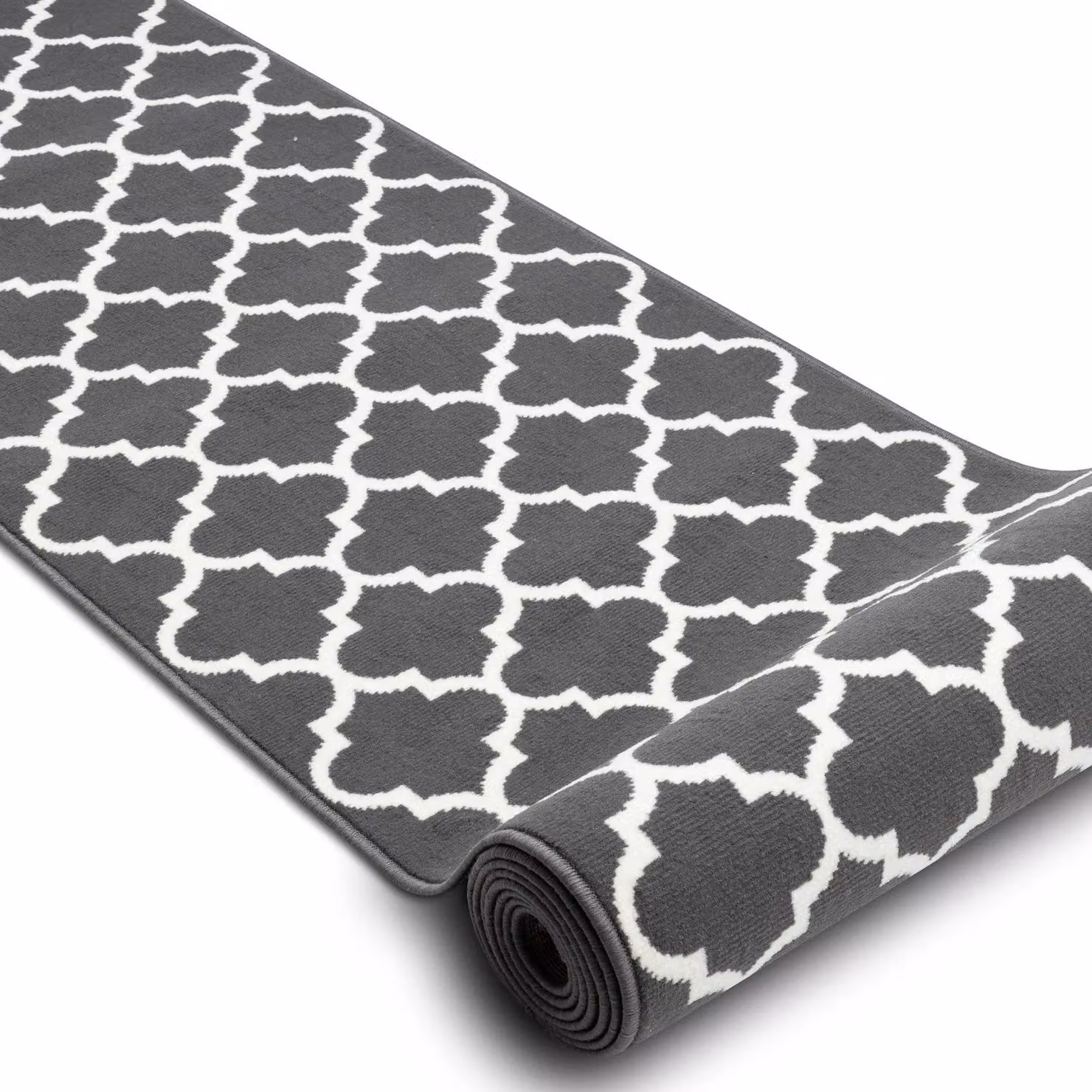 RugsX Bcf Morad Moroccan Runner in Grey and Multicolour, W: 100 cm, L: 370 cm – 2