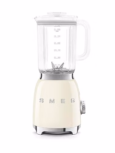 Smeg BLF03 Retro 50s Style Jug Blender, 800W, 1.5 l, Beige