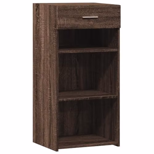 vidaXL Brown Oak Sideboard in Engineered Wood W/D/H: 45 x 42.5 x 93 cm – 1